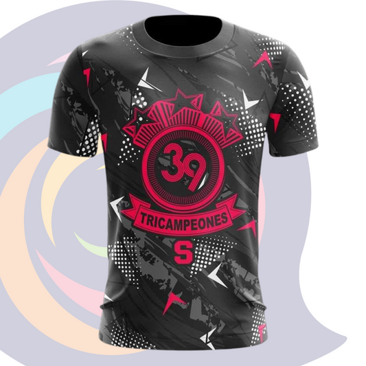 Camiseta Saprissa Copa 39 morado con negro